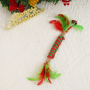 Manufacturer wholesale christmas rope cat toy with wooden polygonum