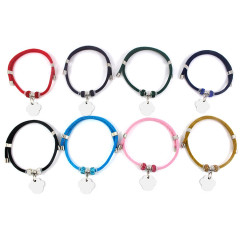 Manufacturer wholesale multi-colors adjustable cat dog collar with id tag