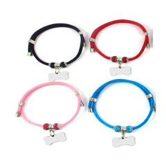Manufacturer wholesale multi-colors adjustable cat dog collar with id tag