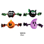 Manufacturer wholesale squeaky rope plush pet dog helloween toy OEM