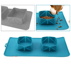 Wholesale Melamine Simple Portable Silicone Dog Pet  Bowl