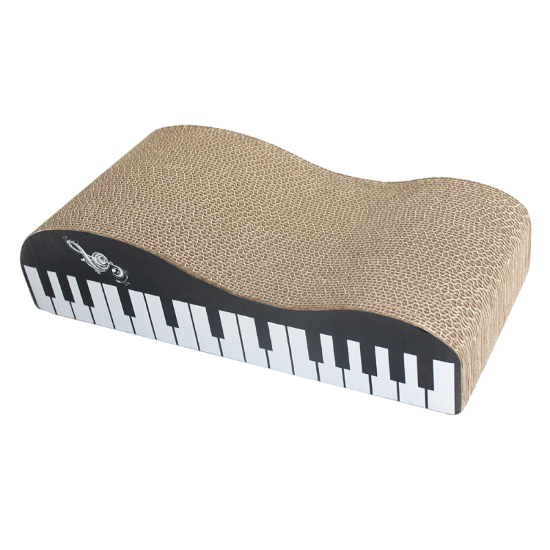 hot sale piano color shape corrugated pet cat scratcher board