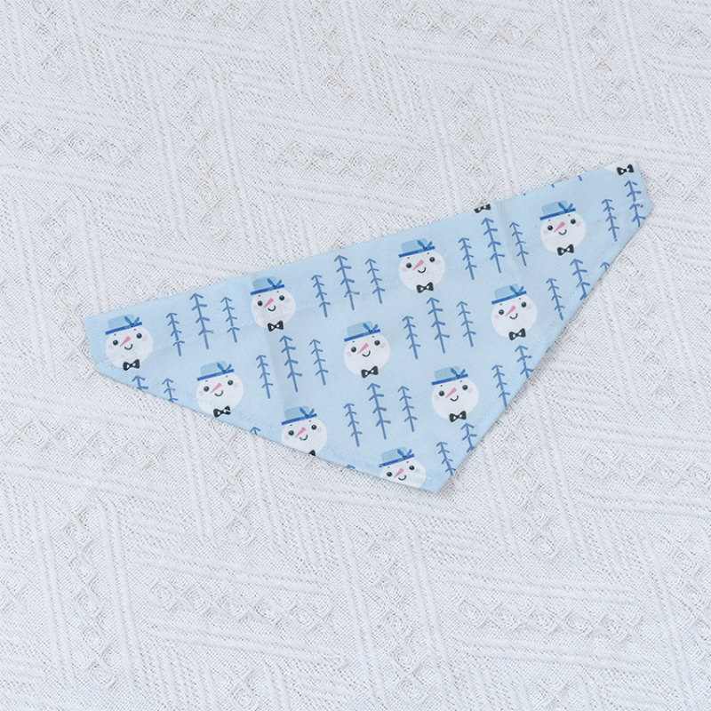 Manufacturer wholesale adjustable cotton pet bandana dog bow tie christmas