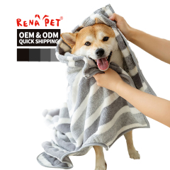Wholesale Comfortable Soft Quick Drying Pet Dog Bathrobe