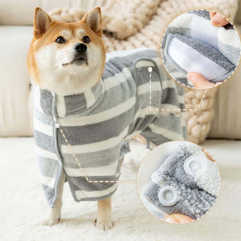 Wholesale Comfortable Soft Quick Drying Pet Dog Bathrobe