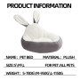 Wholesale Cute Design Short Plush Dog Cat Bed With Ear