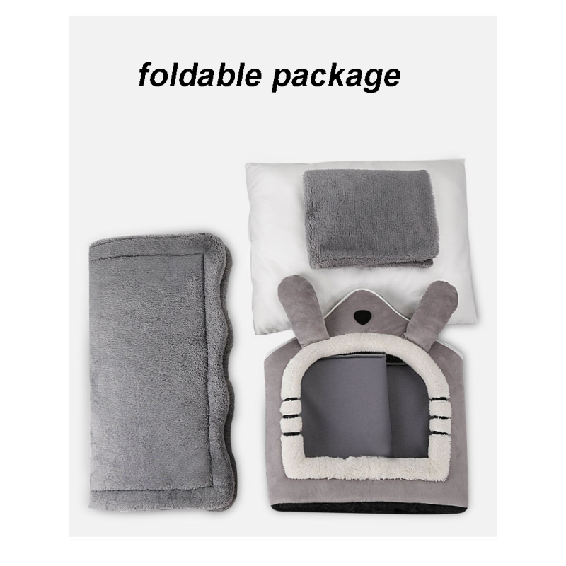 Manufacturer wholesale warm short plush small dog cat cave house
