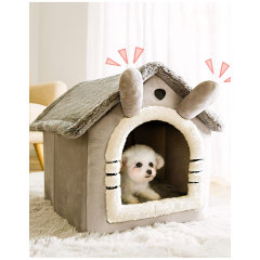 Manufacturer wholesale warm short plush small dog cat cave house