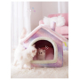Manufacturer wholesale warm short plush small dog cat cave house
