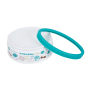 Manufacturer wholesale silicone base cat dog ceramic bowl with paw print