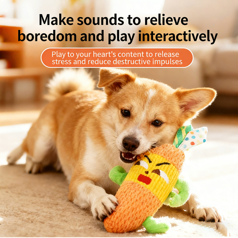 Wholesale Custom Logo Squeaky Chew Dog Plush Toys