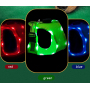 Manufacturer wholesale outdoor blue red green breathable dog harness led