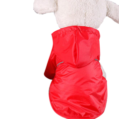 Manufacturer wholesale waterproof grid breathable blue red yellow pet dog raincoat