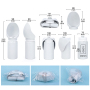 Manufacturer wholesale silicone foldable dog water bottle portable