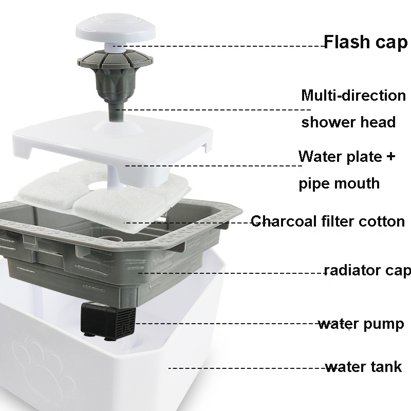 Manufacturer wholesale electric USB pet cat water pump fountain