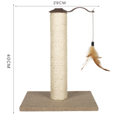 manufacturer wooden sisal linen cat scratcher post