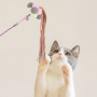 Manufacturer wholesale short plush stick cat teaser toy
