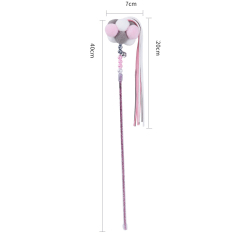 Manufacturer wholesale short plush stick cat teaser toy