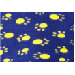 Yellow paw with blue