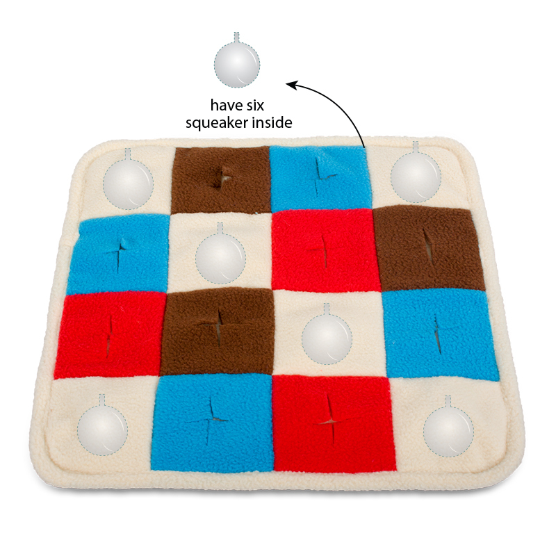 Manufacturer wholesale foldable three colors dog snuffle training mat
