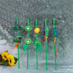 Manufacturer wholesale green teaser cat wand toy