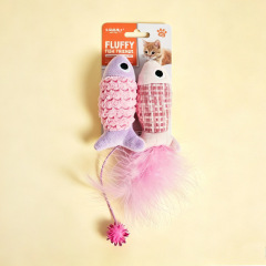 Wholesale Short Plush Feather Catnip Cat Toys
