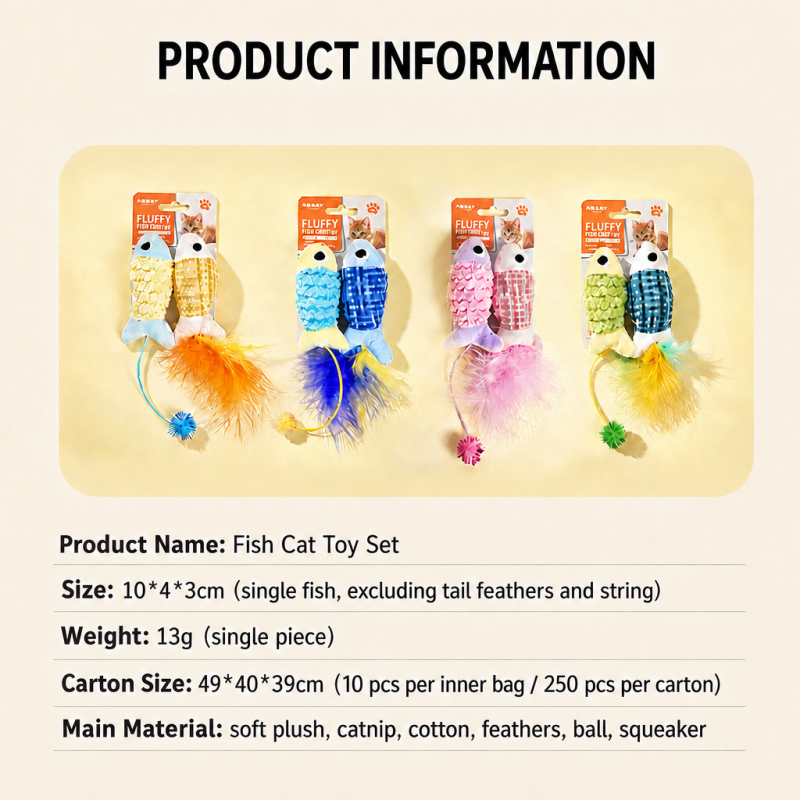 Wholesale Short Plush Feather Catnip Cat Toys