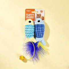 Wholesale Short Plush Feather Catnip Cat Toys