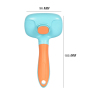 Manufacturer wholesale one button remove rotatable cat dog brush