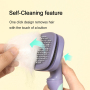 Manufacturer wholesale one button remove rotatable cat dog brush