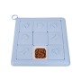 Manufacturer wholesale blue smart dog feeder toy square checkerboard shape