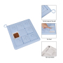 Manufacturer wholesale blue smart dog feeder toy square checkerboard shape