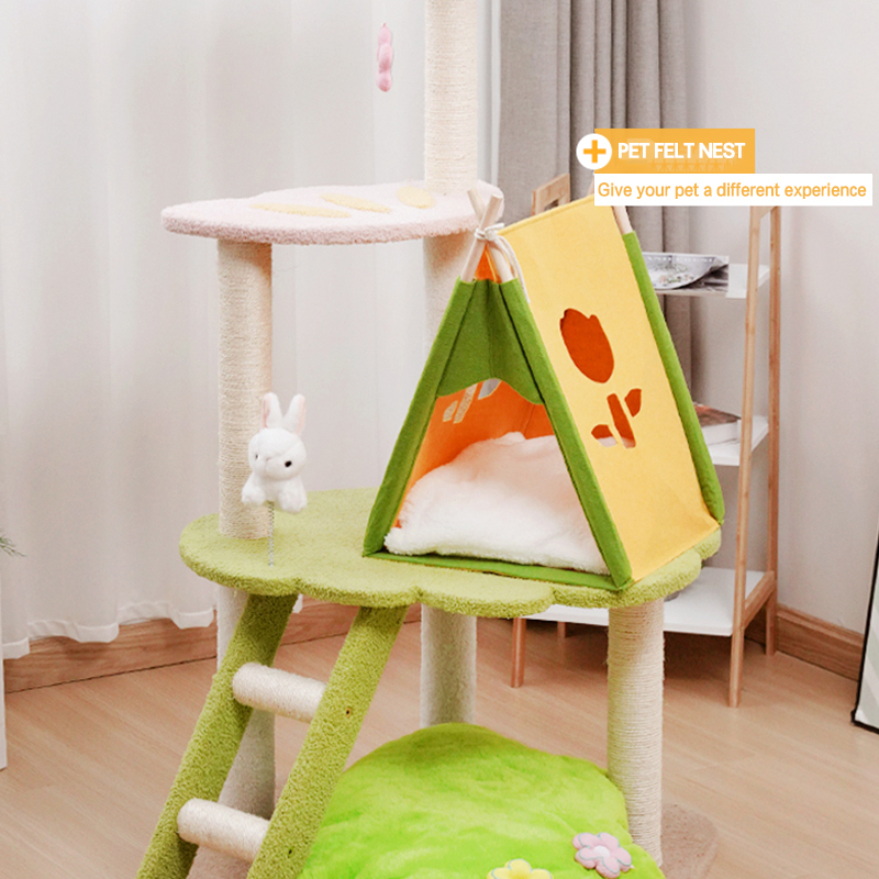 wholesale manufacturer detachable cat tent felt