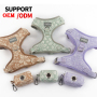 Manufacturer Wholesale Custom Logo Bowknot Poop Bag Dispenser Dog Collar Leash Harness Set