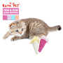 Manufacturer Wholesale Custom Logo Ice Cream Design Squeaky Cat Toy Set