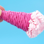 Manufacturer Wholesale Custom Logo Ice Cream Design Squeaky Cat Toy Set