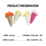 Manufacturer Wholesale Custom Logo Ice Cream Design Squeaky Cat Toy Set