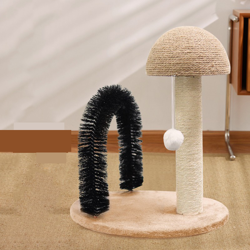 Manufacturer wholesale rubbing paws mushroom small cat scratcher