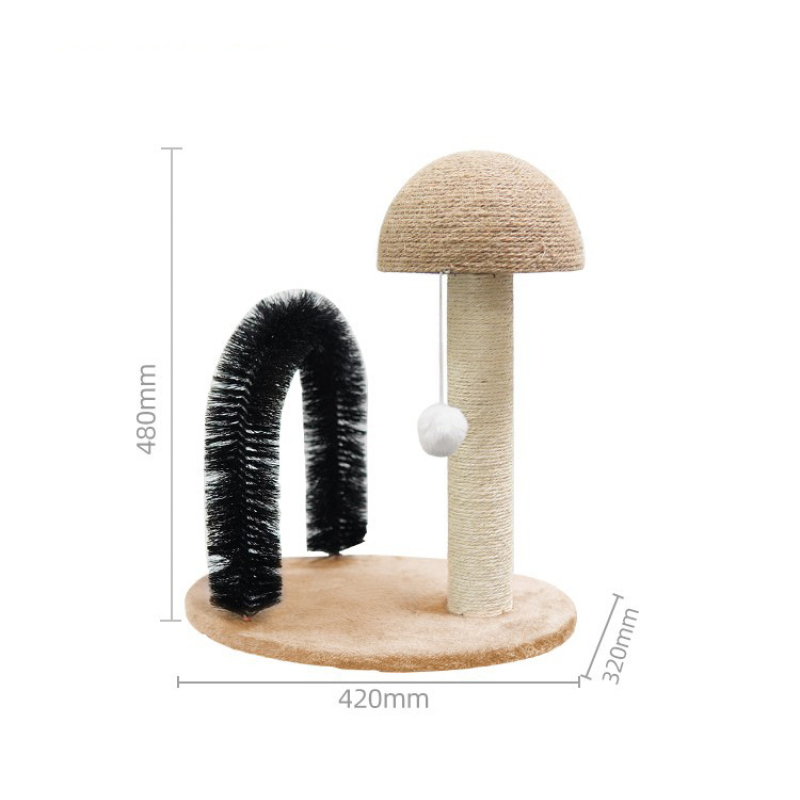 Manufacturer wholesale rubbing paws mushroom small cat scratcher