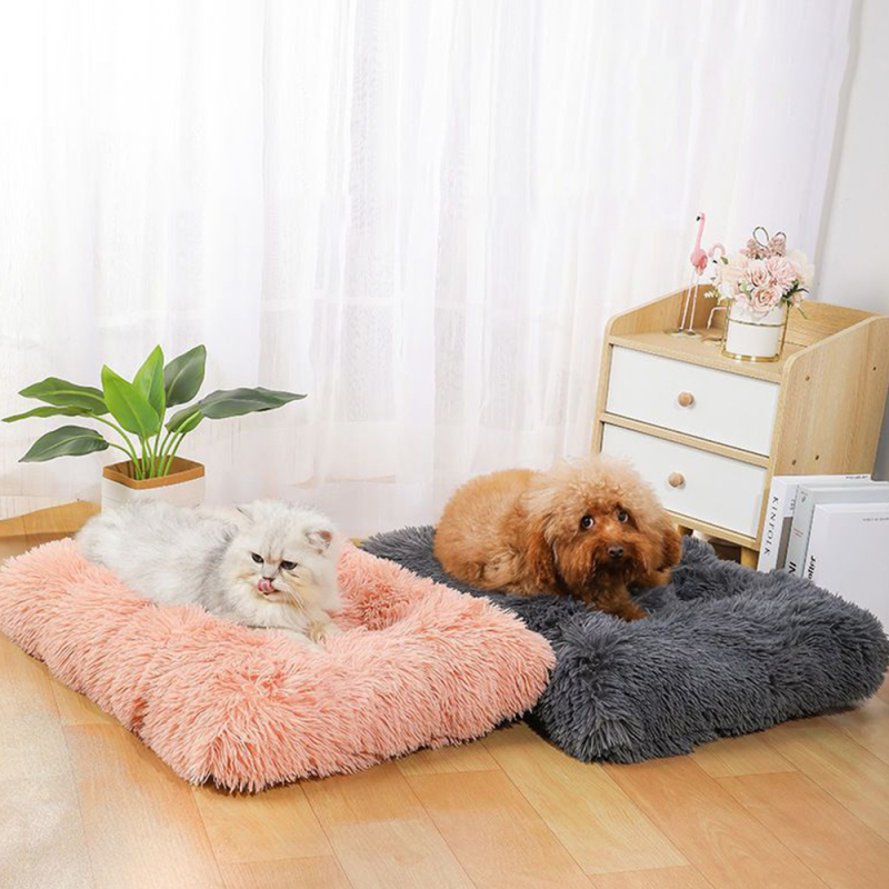 Manufacturer Wholesale Pet Supplier Custom Logo Soft Plush Anti-slip Cat Dog Cushion