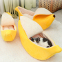 Wholesale Manufacturer Custom Logo Anti Slip Sponge Banana Design Small Dog Cat Cave Bed