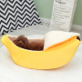 Wholesale Manufacturer Custom Logo Anti Slip Sponge Banana Design Small Dog Cat Cave Bed