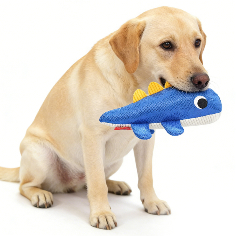 Wholesale Custom Logo Squeaky Cotton Stuffed Dog Chew Toys