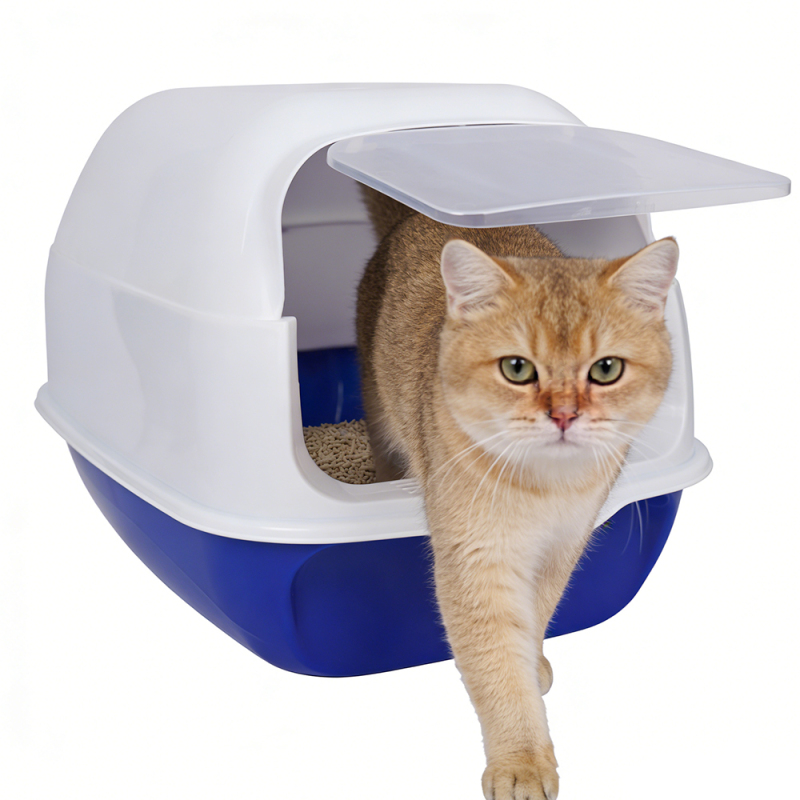 Wholesale Plastic Detachable Cat Litter Box with Cap