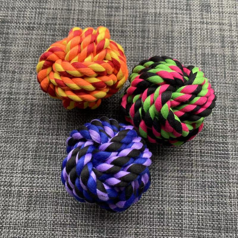 Wholesale Chew Bite Resistant Pet Dog Rope Ball Toy