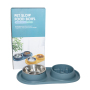 Manufacturer wholesale detachable slow feeder dog two bowls green blue orange yellow
