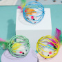 Wholesale Feather Interactive Steel Wire Cat Mouse Toy
