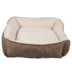Manufacturer wholesale OEM custom logo linen soft plush warm bed accessories for dog