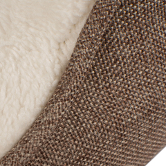 Manufacturer wholesale OEM custom logo linen soft plush warm bed accessories for dog