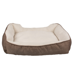 Manufacturer wholesale OEM custom logo linen soft plush warm bed accessories for dog